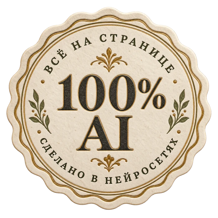 Всё на странице сделано в нейросетях